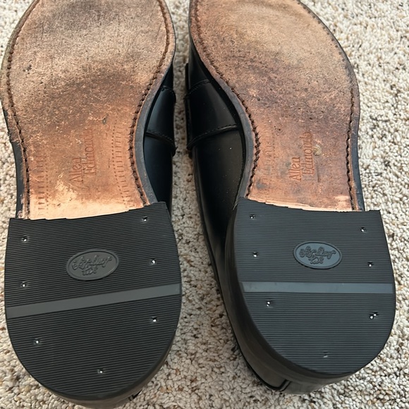 Allen Edmonds / Cahill Men's Black Leather Loafers with Buckle 9.5D Made in USA - Picture 8 of 13